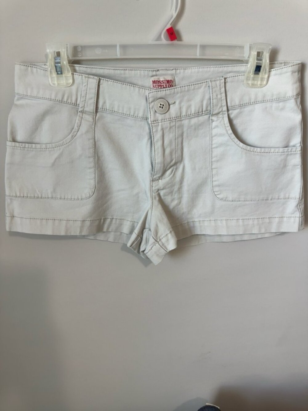 Vintage Massimo Supply Co Mid Rise Stone Khaki Cargo Shorts Size 9
